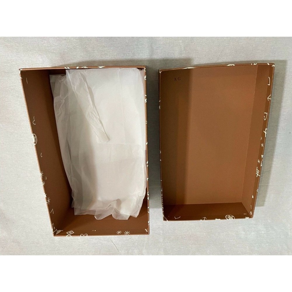 Valentino Empty Shoes Gift Box Storage Brown 12" x 7.4" x 4.5" - Picture 10 of 10